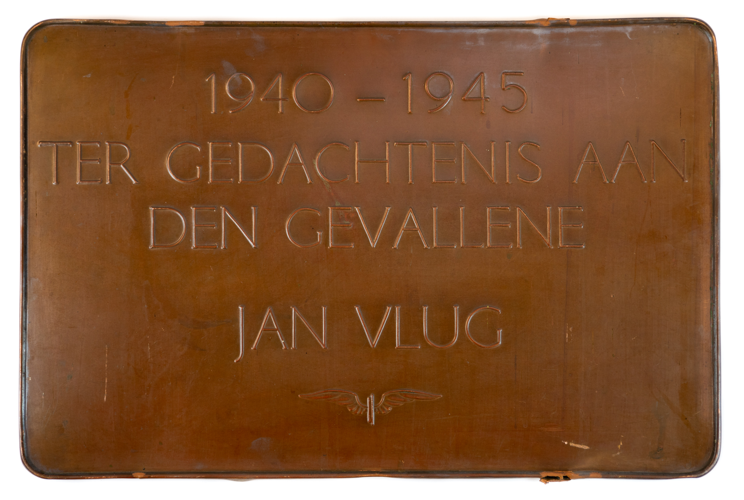 1940-1945 Ter nagedachtenis aan den gevallene Jan Vlug