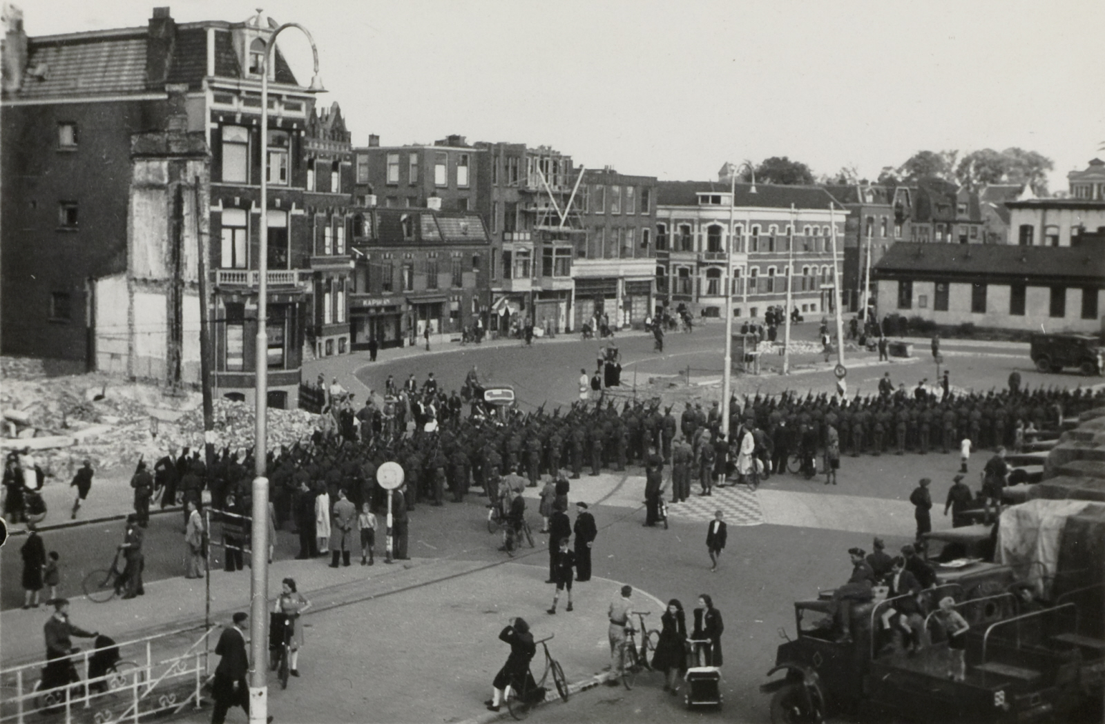 De bevrijdingsoptocht in Utrecht